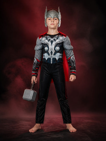 Thor Armor-Print Jumpsuit for Role-Playing and Halloween main product view