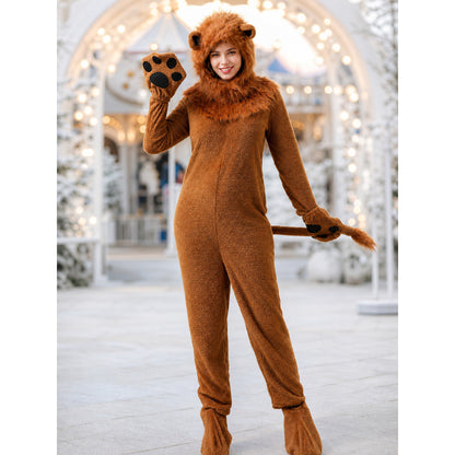 Lion Costume with Hood for Parties lifestyle