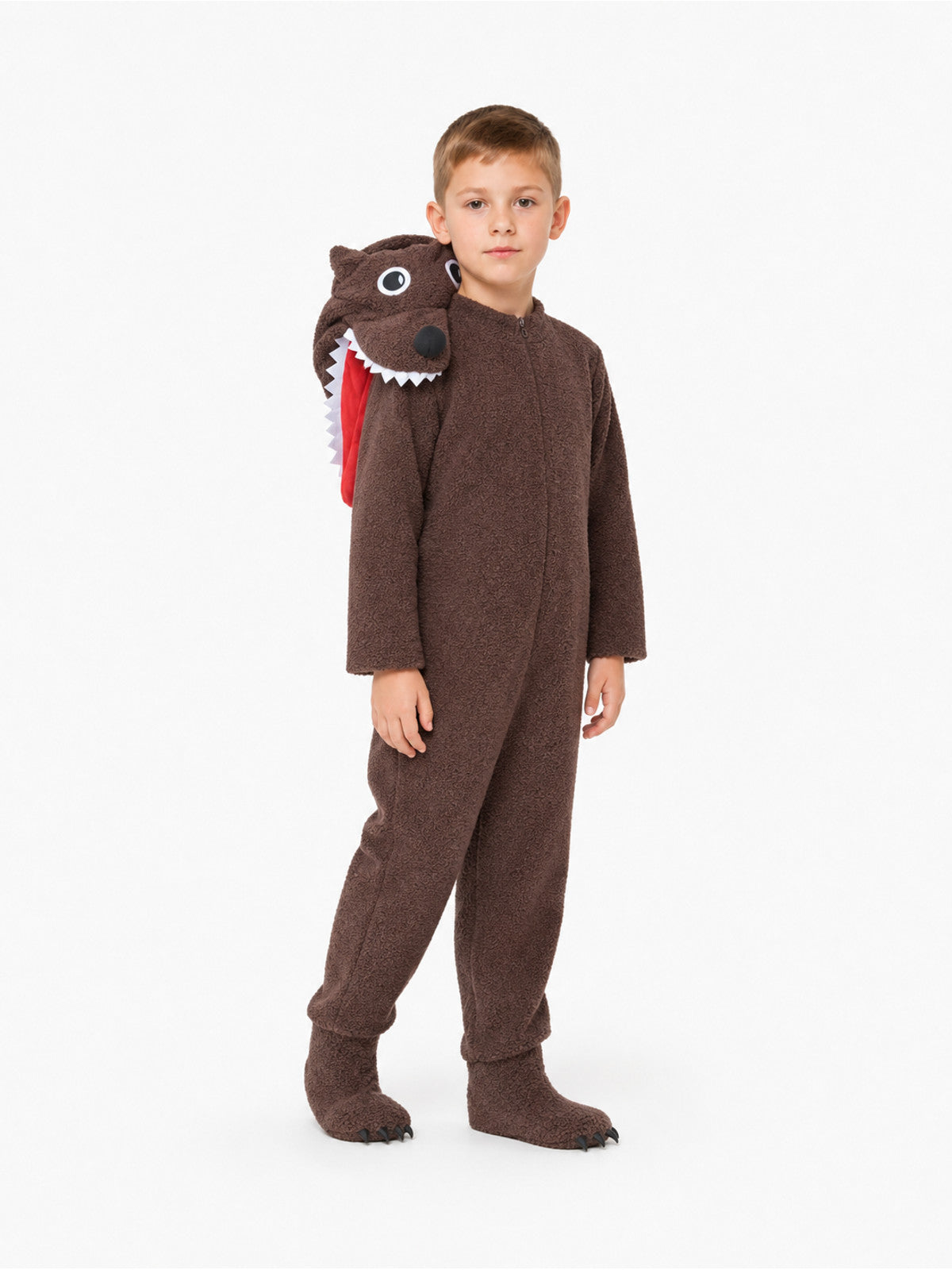 Kids' Wolf Costume with Hood and Claws Costumes detail