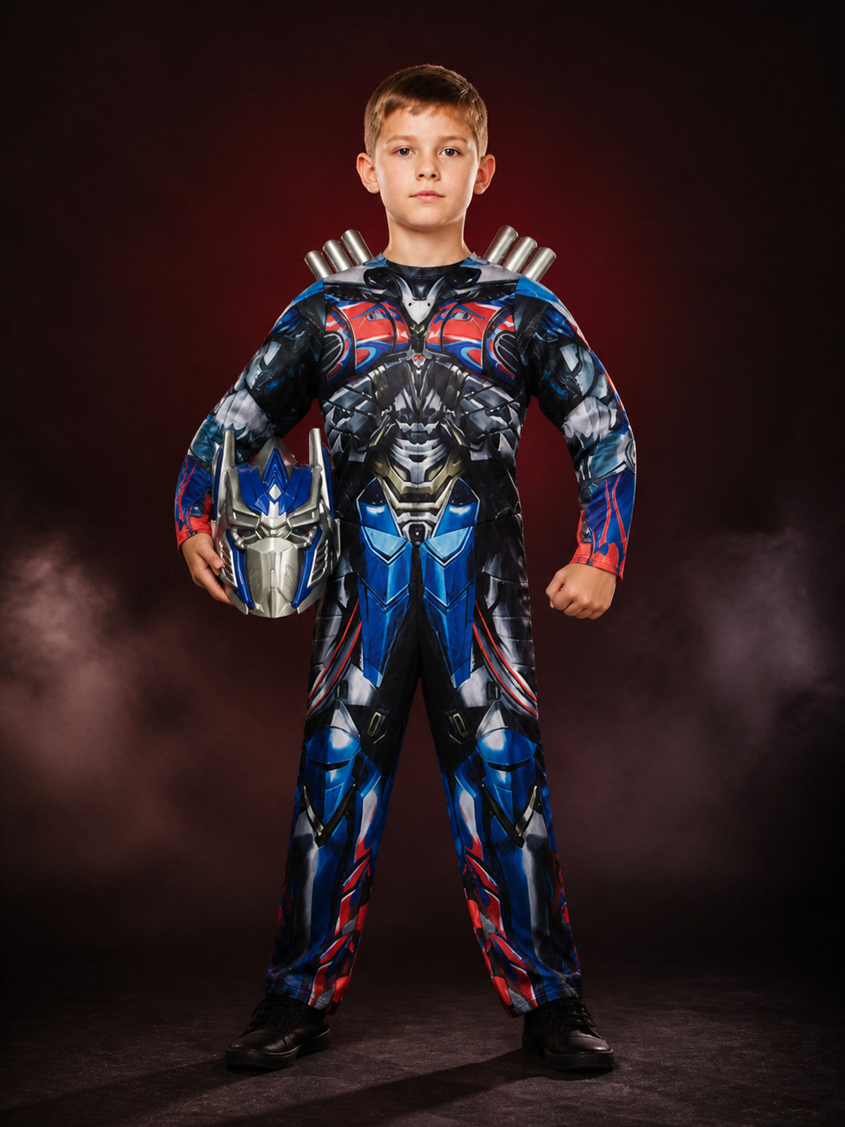 Kids Mechanical Robot Armor Bodysuit Costume with Matching Mask, Halloween