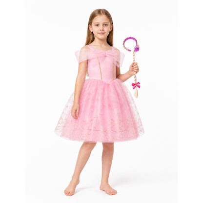 Children’s Halloween dress with bows and a braid product detail