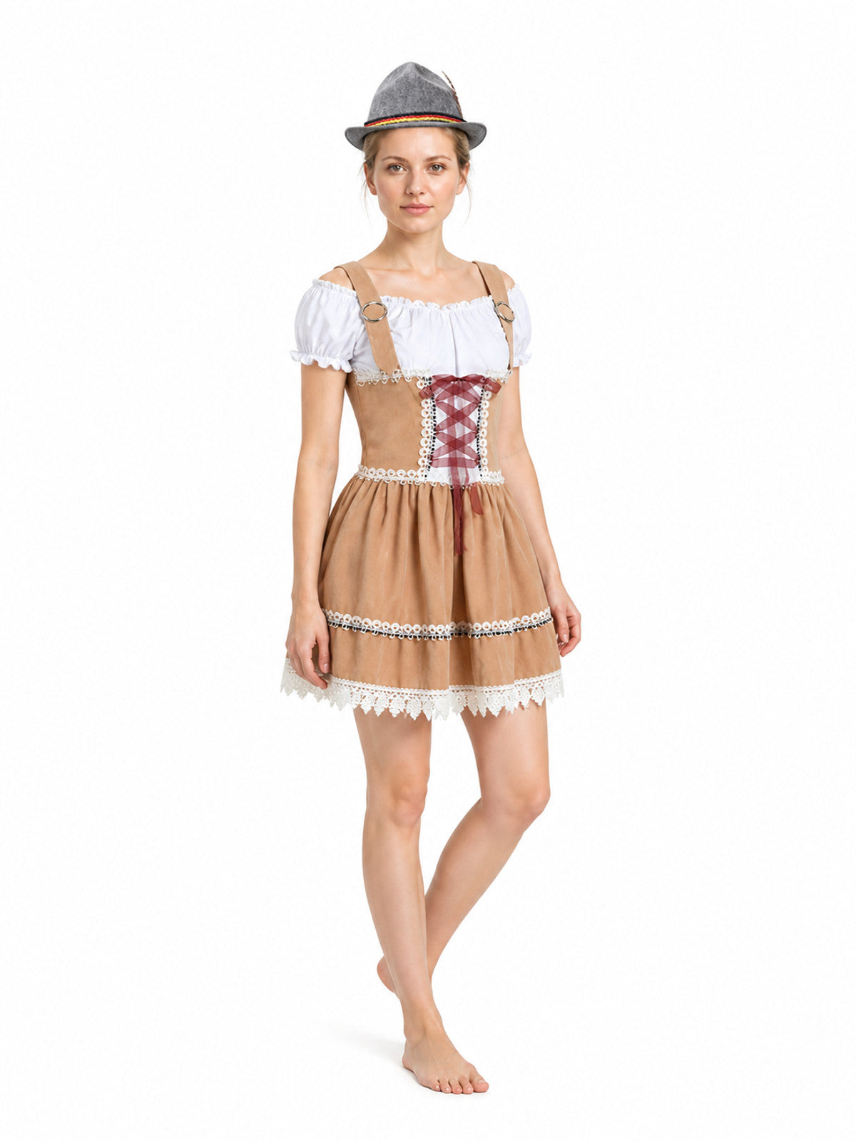 Bavarian Costume: Corset Dress with Hat
