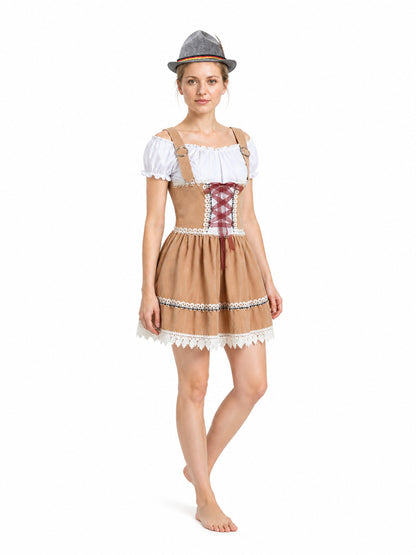 Bavarian Costume: Corset Dress with Hat