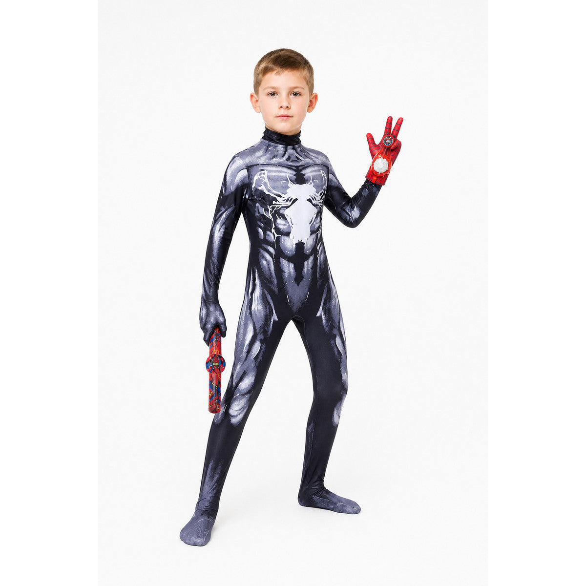 Black Venom Costume with Spider and Accessories Costume Accessories detail