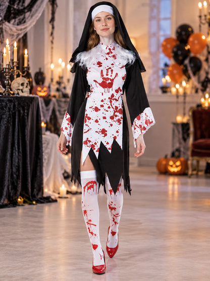 Halloween Carnival Costume with Dress and Headpiece