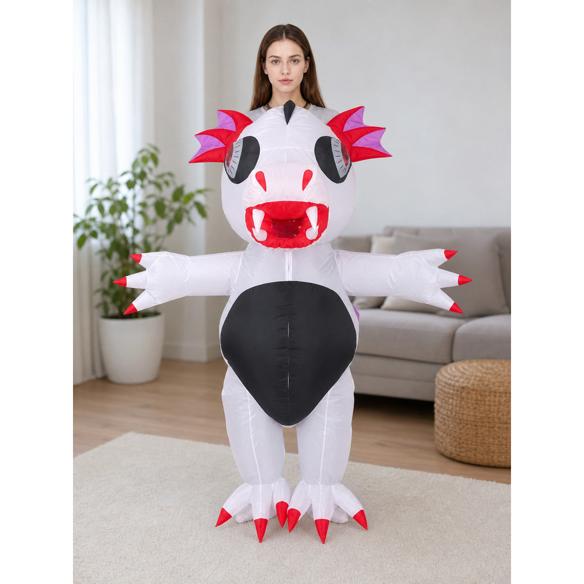 Inflatable Dragon Costume “Red Claw”, One Size lifestyle view