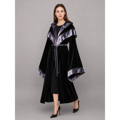 Black Carnival Cloak with Hood and Trim occasion guide