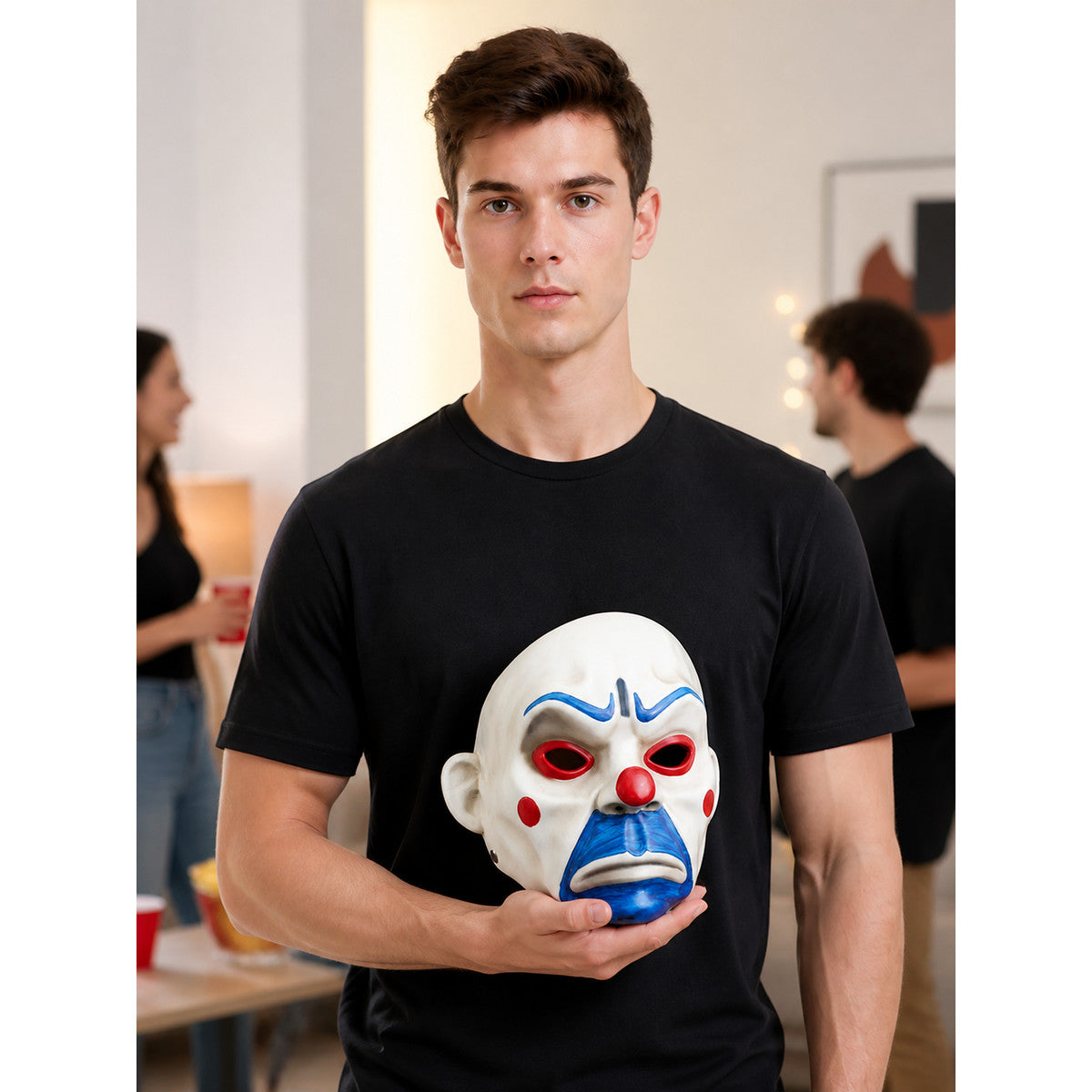 Clown Carnival Mask for Halloween and Cosplay lifestyle view