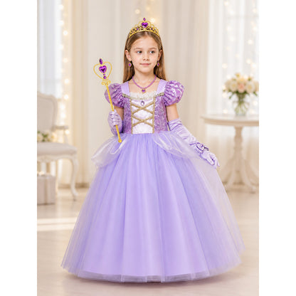 Purple Princess Costume for Halloween lifestyle view