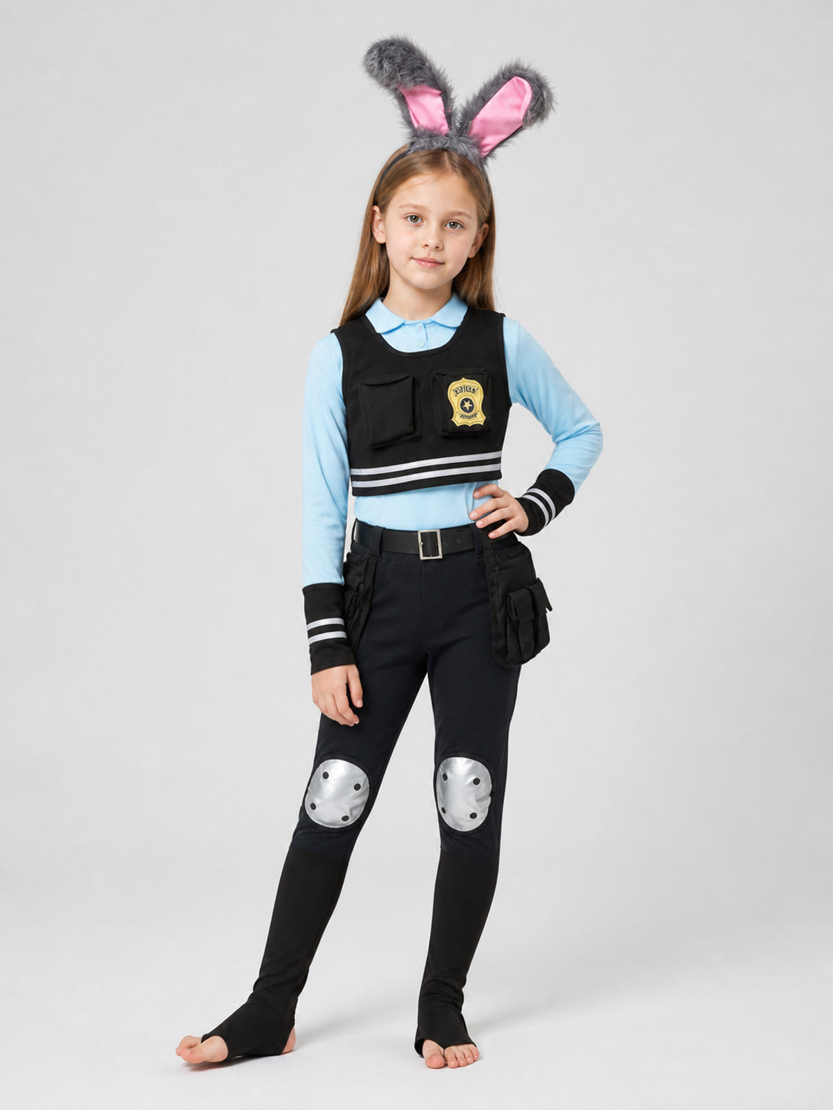 Judy Zootopia Cosplay Costume with Ears Costumes detail
