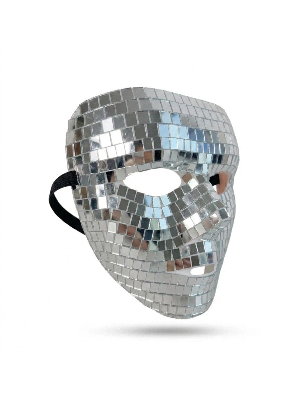 Masquerade Ball Glitter Mirror Face Mask Full Face Male Adult Night Club Mask