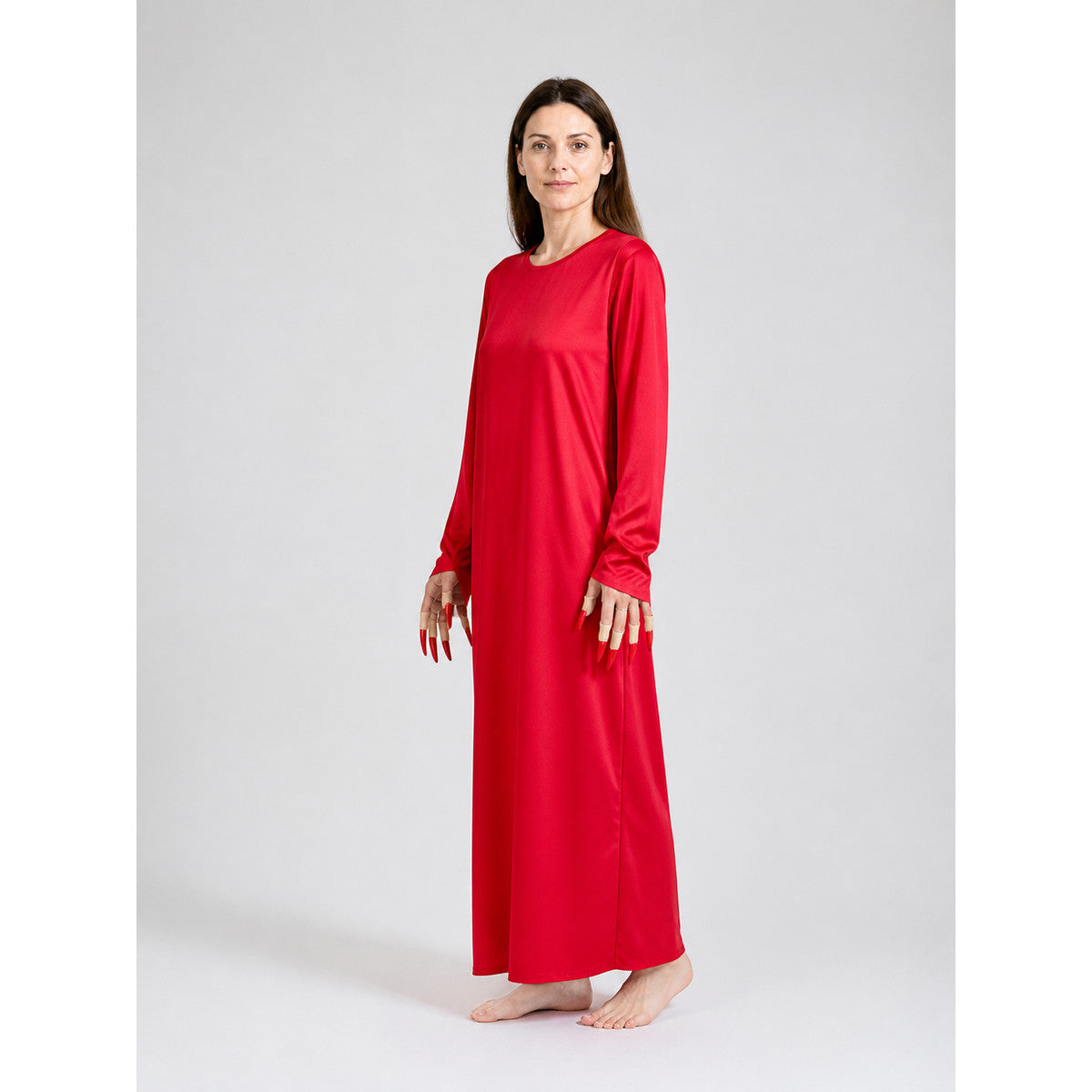 Zombie Costume, Long Red Robe for Halloween Costumes detail