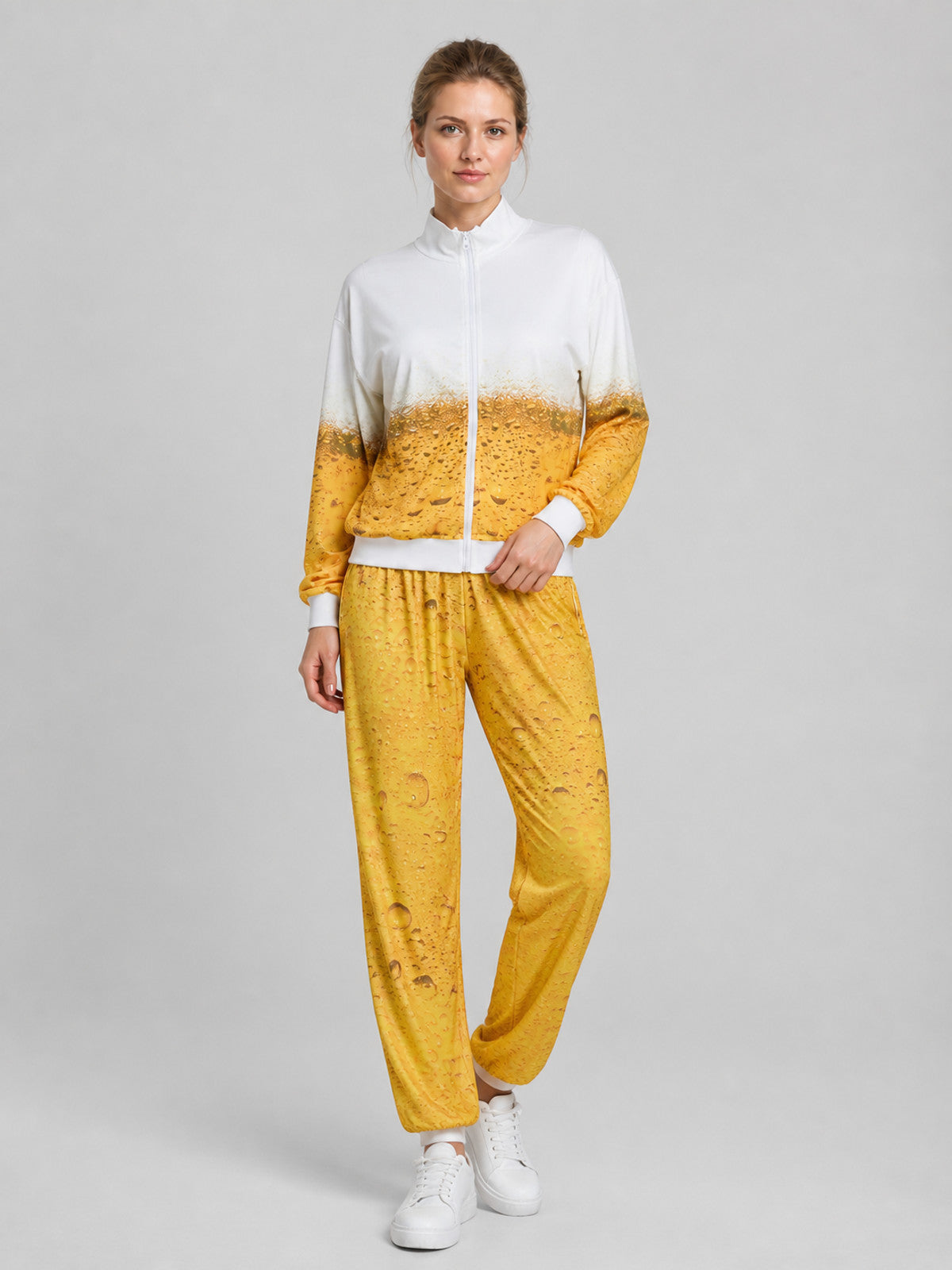 Retro Gradient Jacket and Pants Costume for Oktoberfest