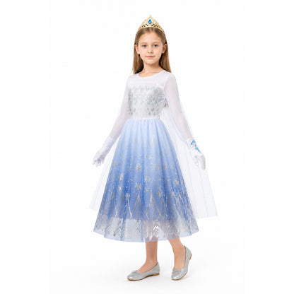 Children's Sequin Carnival Costume with Crown Costume Headwear detail