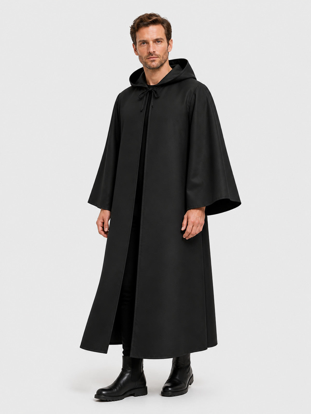 Black Grim Reaper Cloak with Hood for Halloween Costume Capes detail