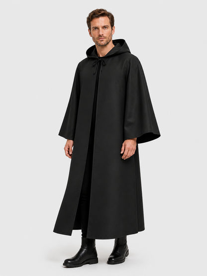 Black Grim Reaper Cloak with Hood for Halloween Costume Capes detail