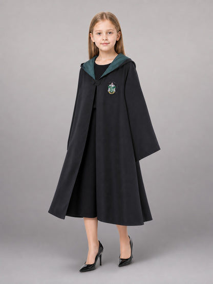 Black Hooded Carnival Cloak