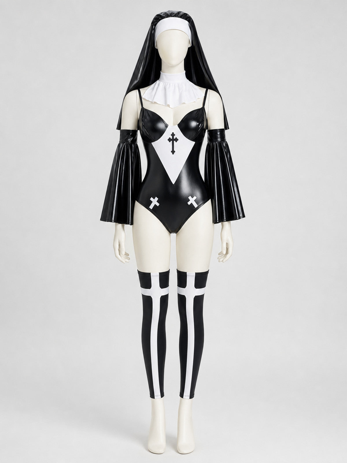 Religious-Style Cosplay Costume with Veil Costumes detail