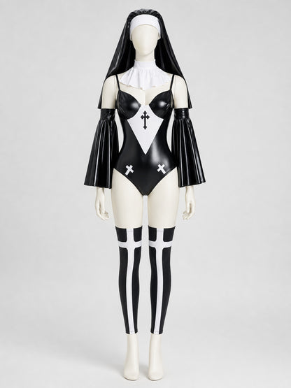 Religious-Style Cosplay Costume with Veil Costumes detail