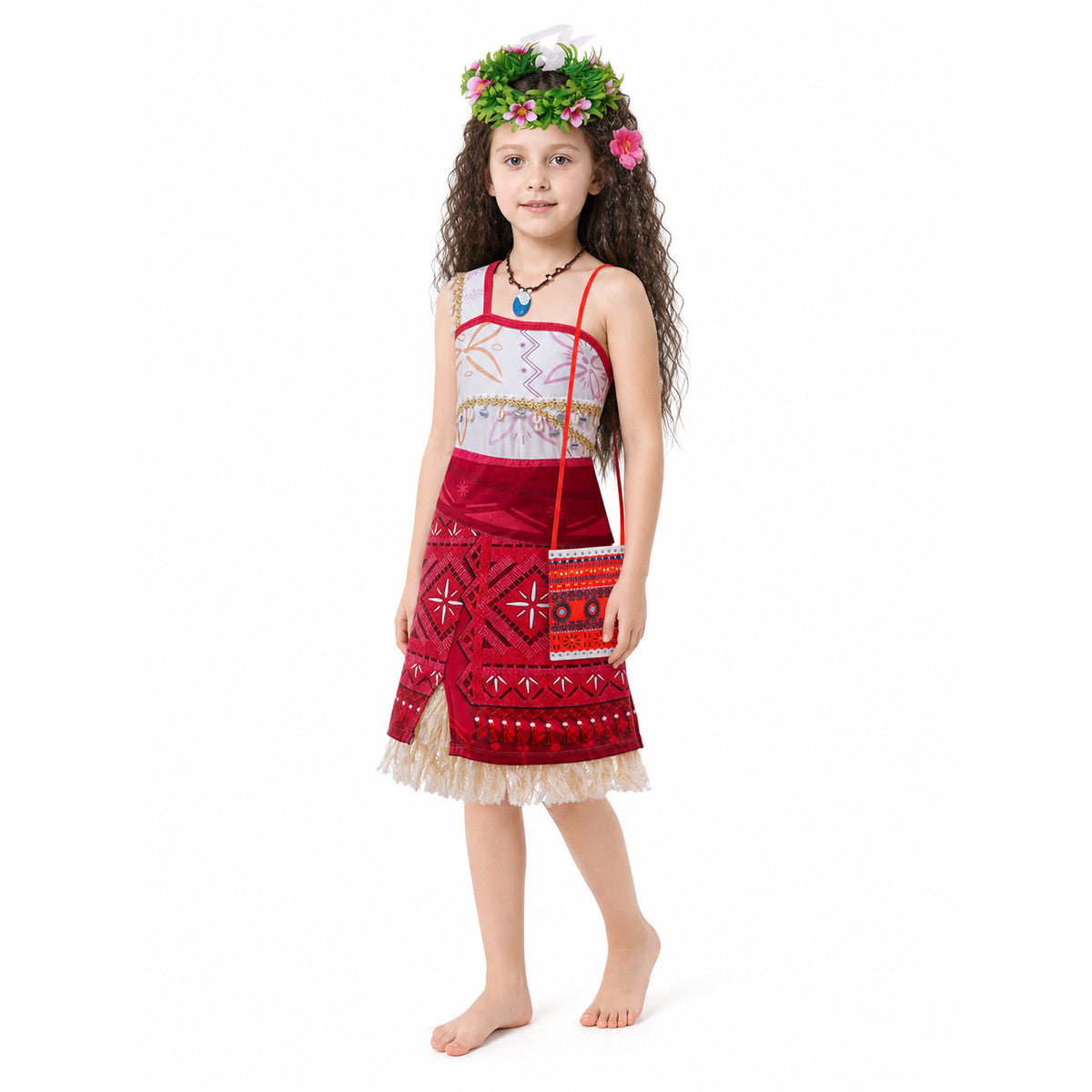 Moana Children's Carnival Costume with Ethnic Print Costumes detail