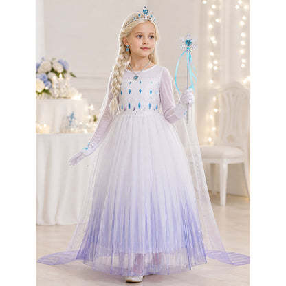 Snow Queen Carnival Costume for Halloween lifestyle view