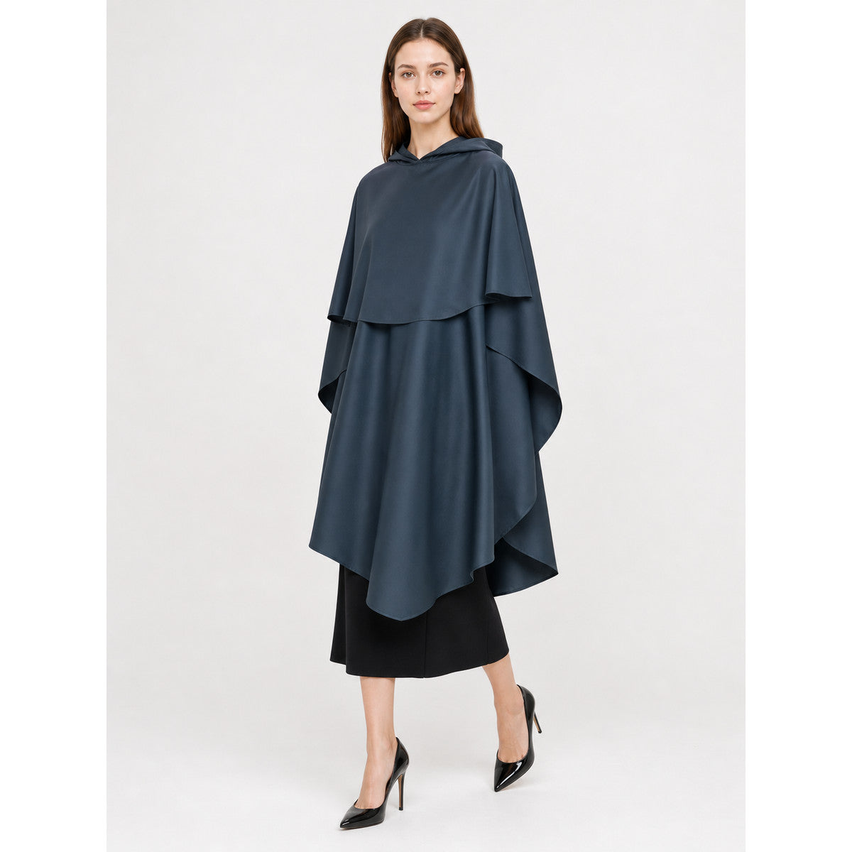 Dark Blue Hooded Costume Cape for Cosplay occasion guide