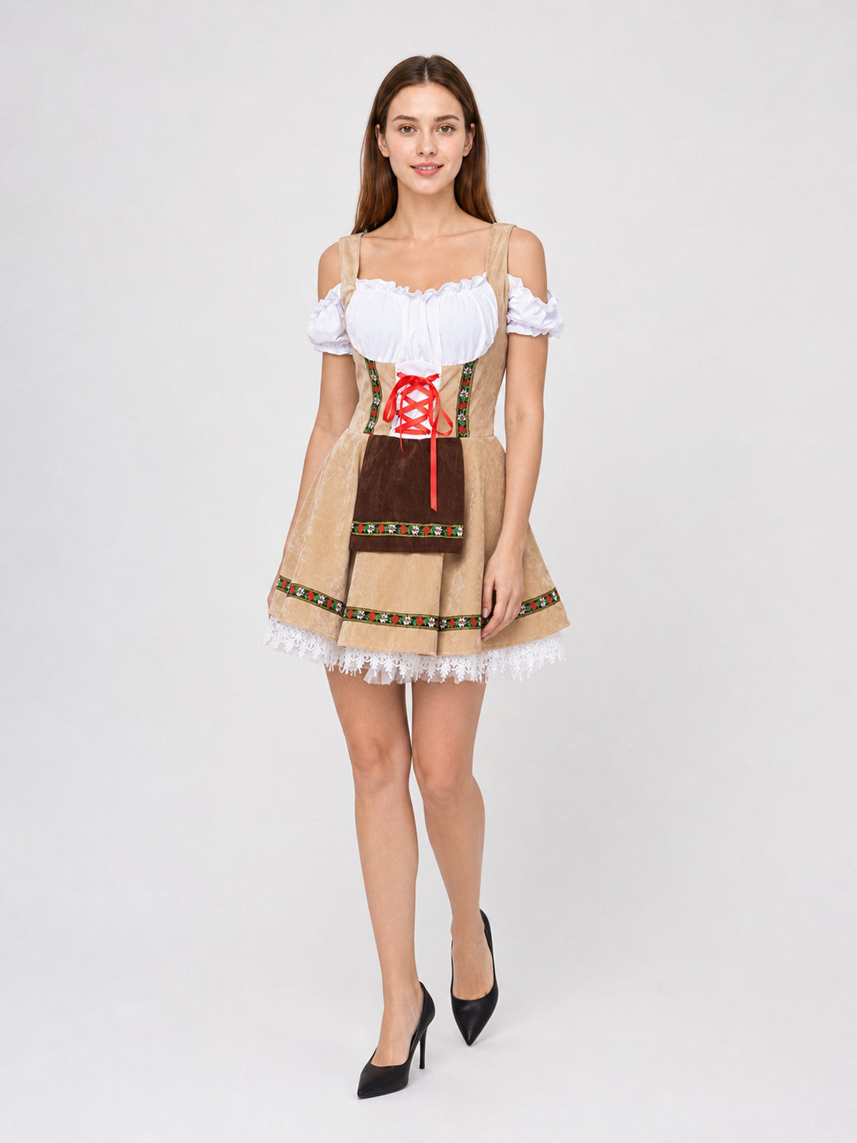 Bavarian Historical Costume for Cosplay with Apron Costumes detail