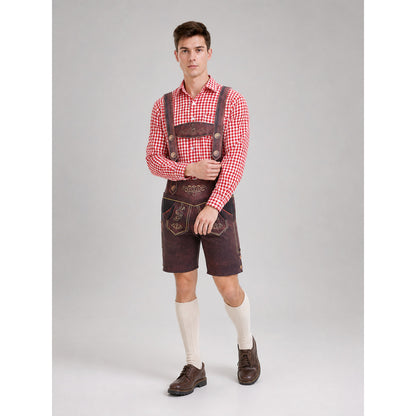 Red and White Checkered Shirt for Oktoberfest lifestyle