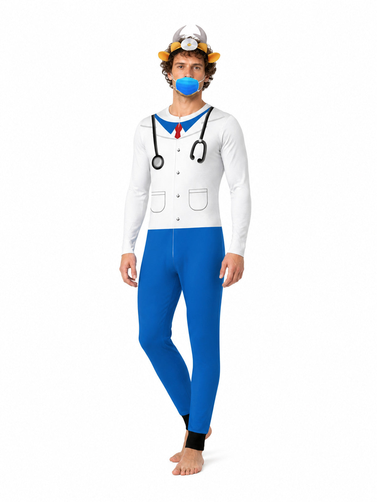 Deer Doctor Carnival Costume with Antlers