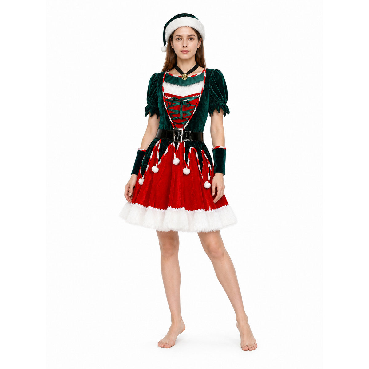 New Year's Costume: Dress, Hat, and Arm Warmers