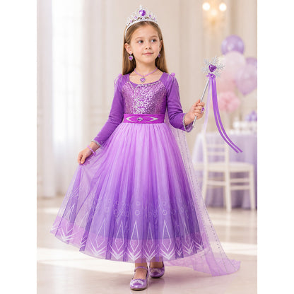 Purple Princess Costume for Halloween lifestyle view