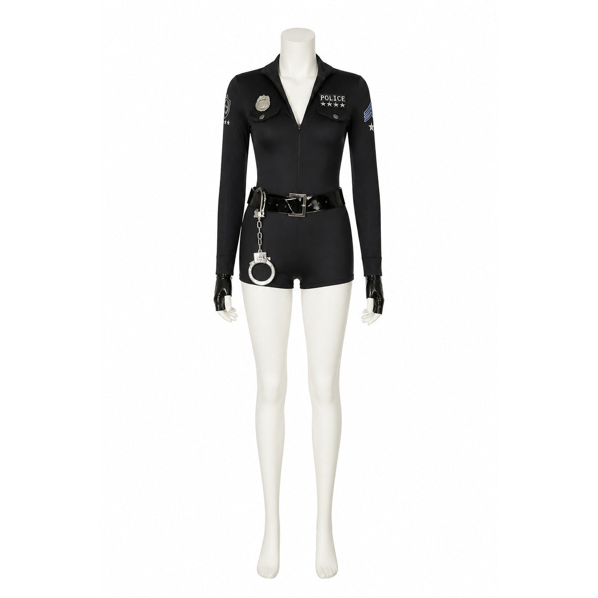 Police Costume, Romper with Shorts and Long Sleeves Costumes detail