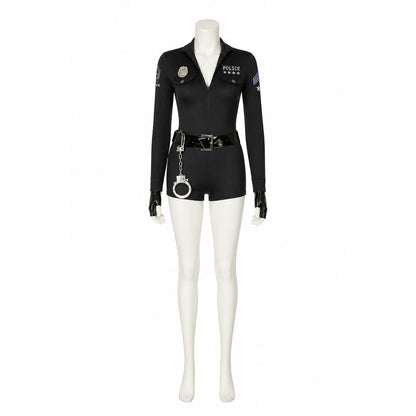 Police Costume, Romper with Shorts and Long Sleeves Costumes detail