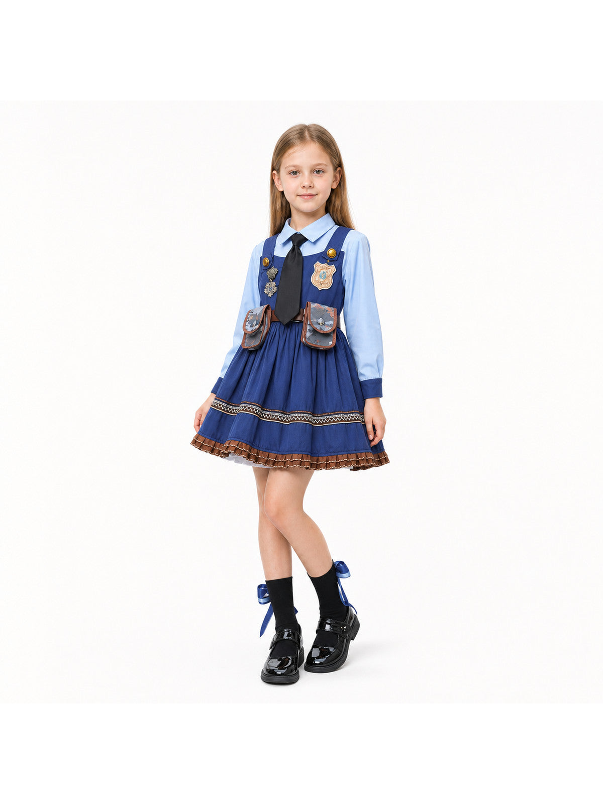 Kids' Judy Costume from Zootopia with Tie and Badge Costumes detail