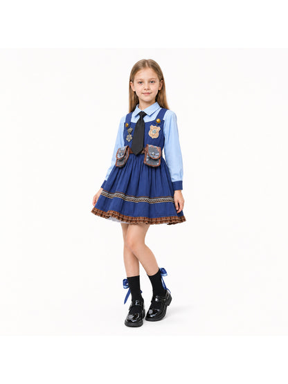 Kids' Judy Costume from Zootopia with Tie and Badge Costumes detail