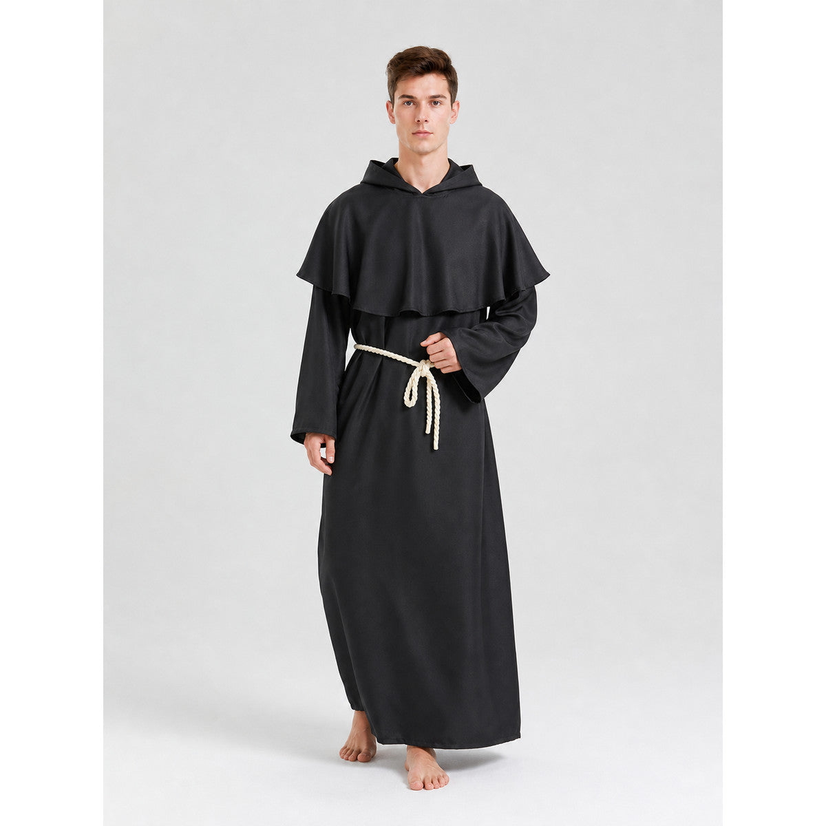 Medieval Hooded Monk Costume Costumes detail