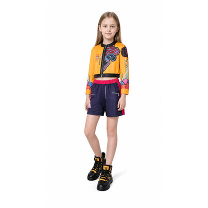 Orange Cosplay Costume with Jacket and Shorts Costumes detail