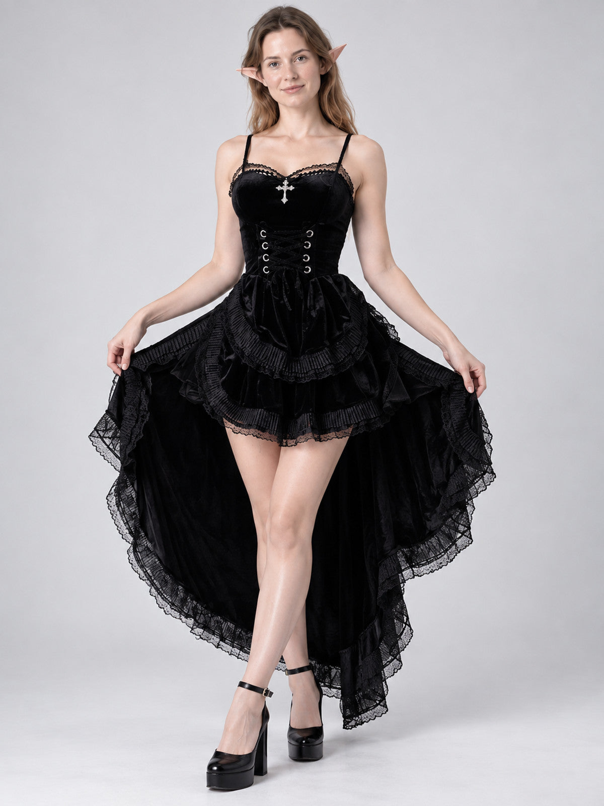 Halloween Carnival Costume: Dress, Elf Ears