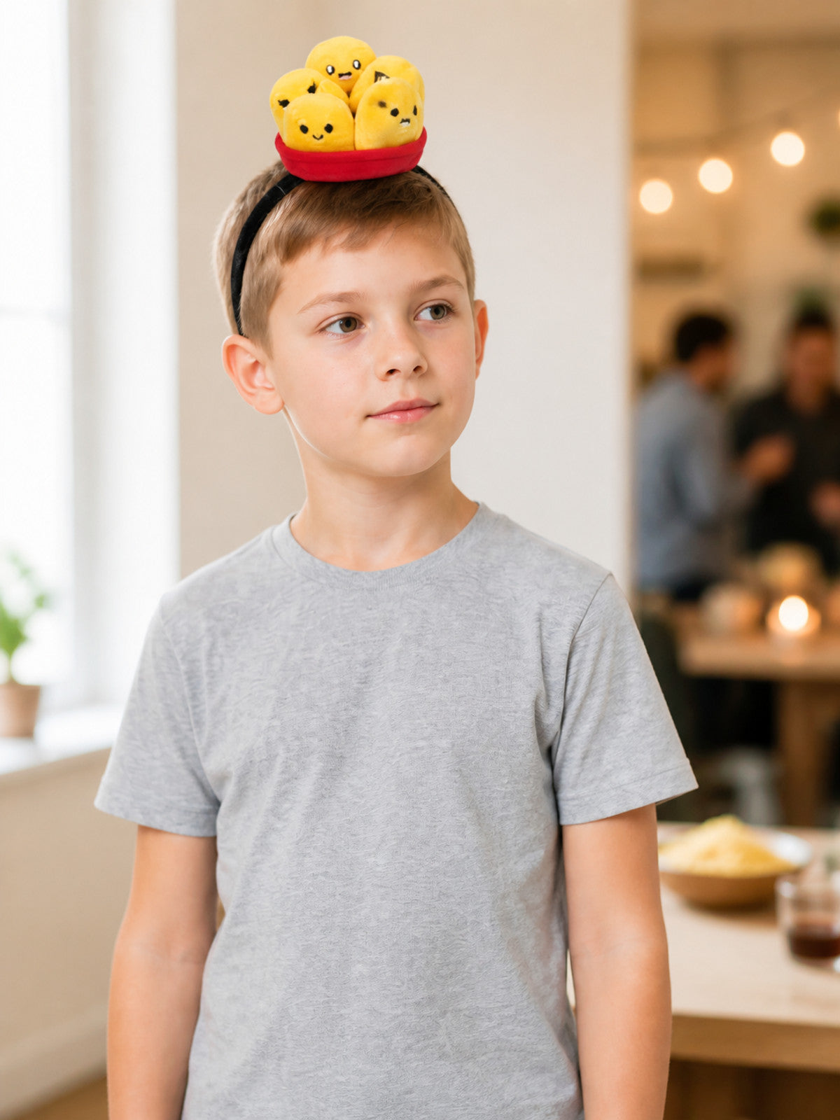 Carnival Headband with Fried Chicken Figures lifestyle view