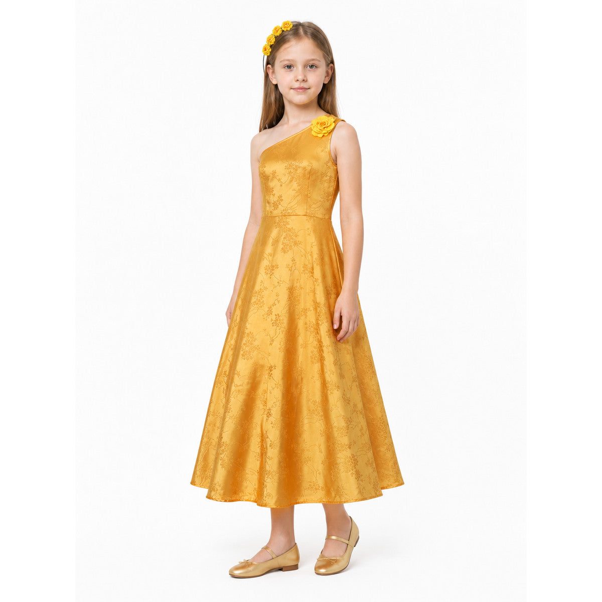 Yellow One-Shoulder Dress for a Zootopia Costume Costume Dresses detail