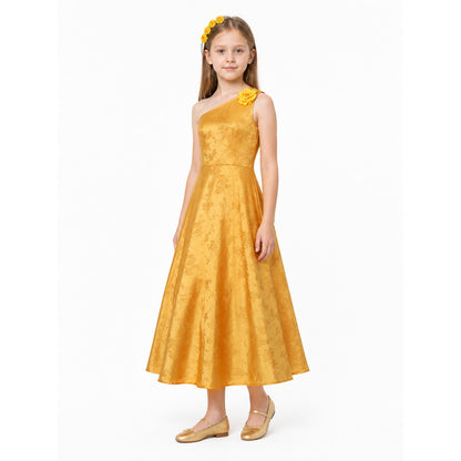 Yellow One-Shoulder Dress for a Zootopia Costume Costume Dresses detail