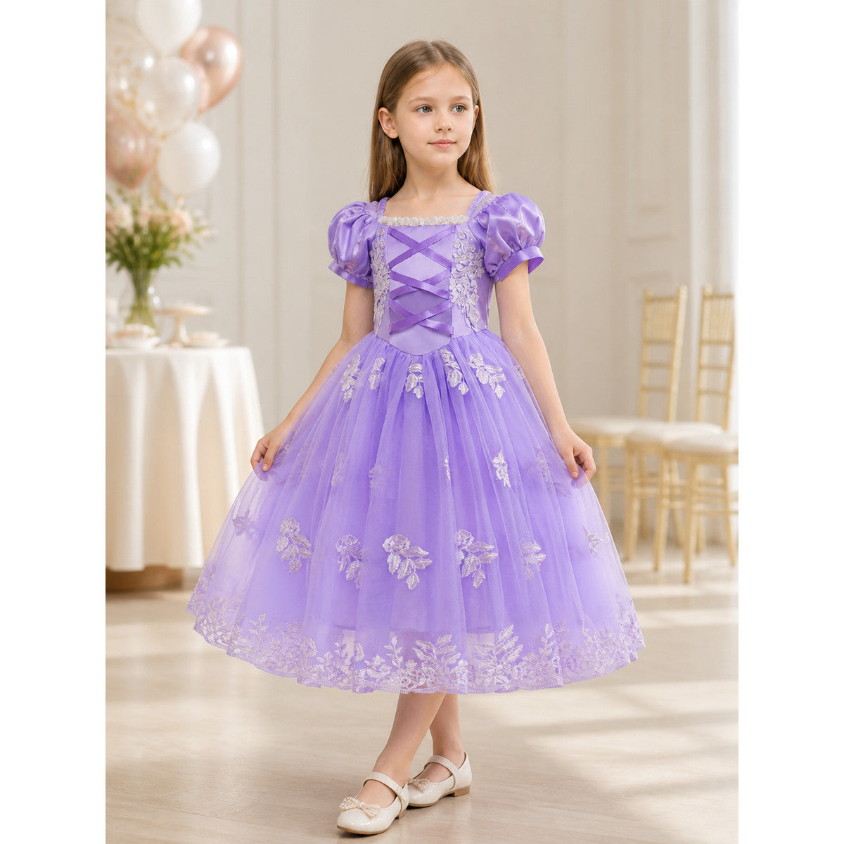 Purple Carnival Dress for Halloween and Cosplay