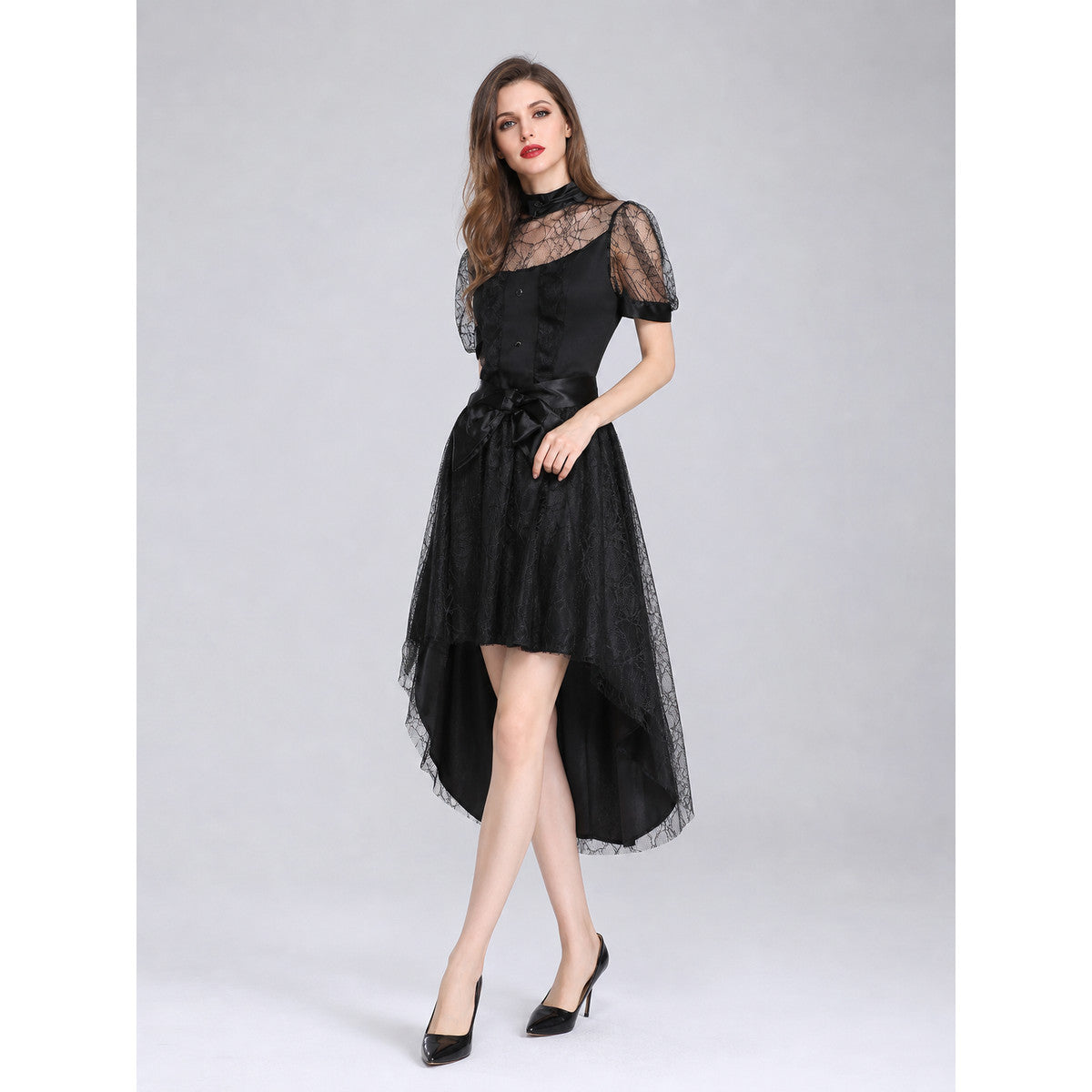 Halloween Witch Costume with Hat and Gloves lifestyle