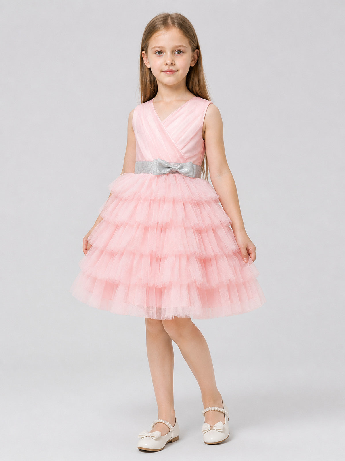Puffy Princess Dress with Tulle Skirt for Performances Costume Dresses detail