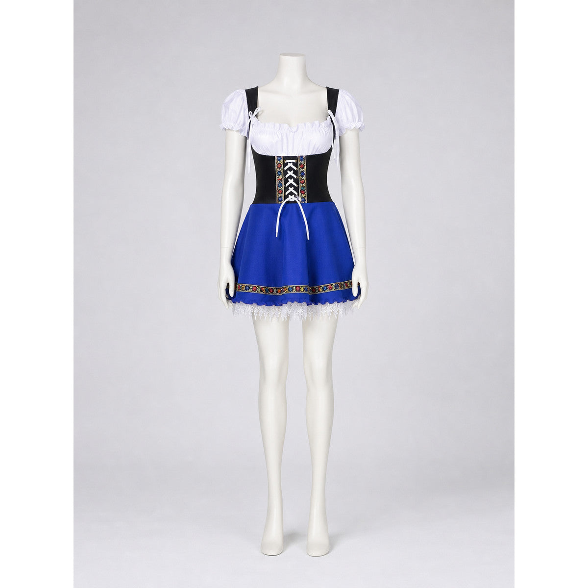 Historical Ethnic Costume with Corset and Skirt