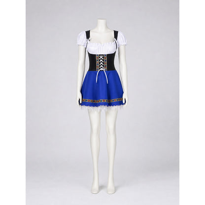 Historical Ethnic Costume with Corset and Skirt