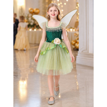 Fairy Costume with Wings and a Full Skirt