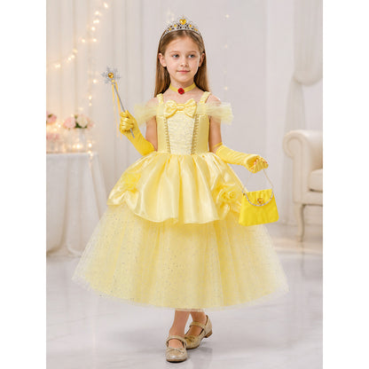 Yellow Princess Costume for Halloween and Cosplay