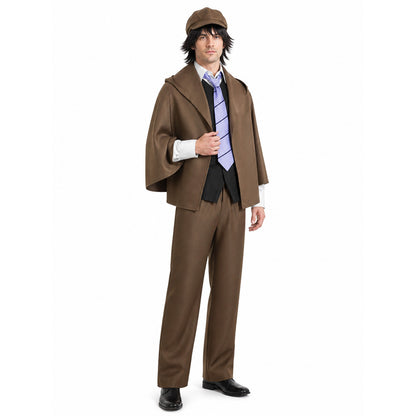 Edogawa Ranpo Cosplay Costume with Hat and Wig Costume Wigs detail