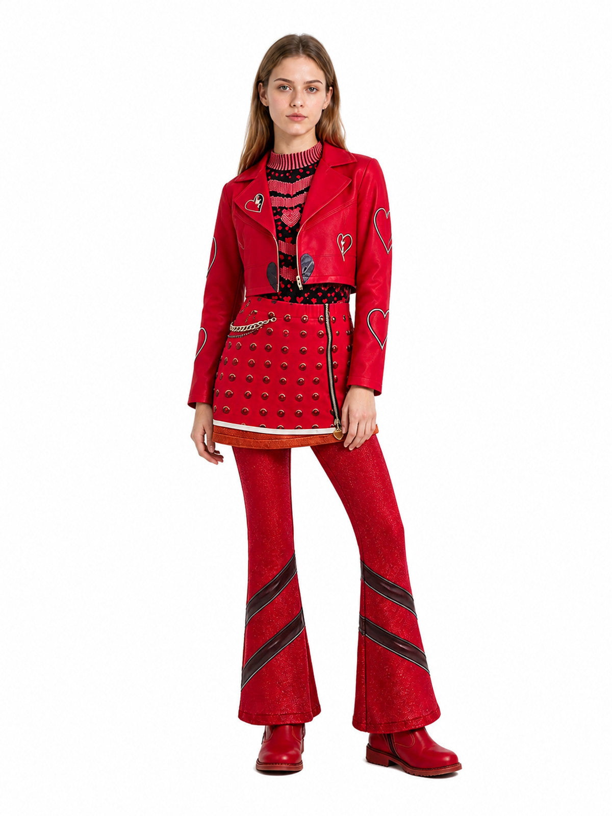 Cosplay Costume Set with Jacket, Skirt, and Pants